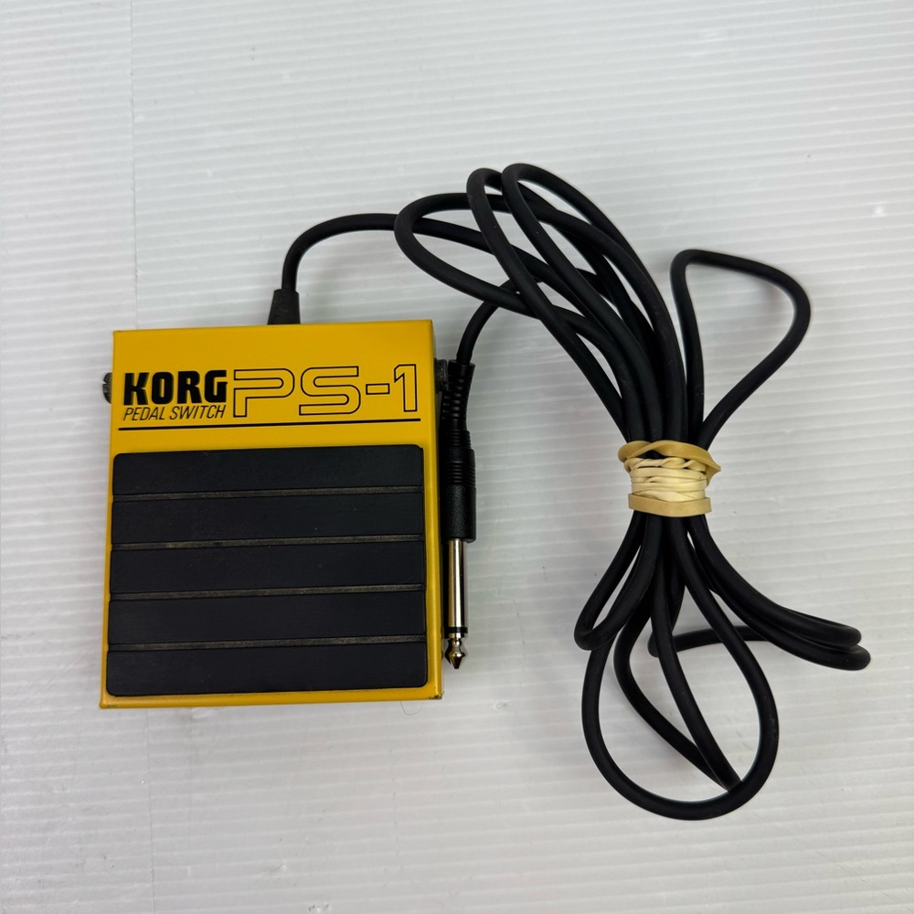 Korg PS-1 Metal Single Momentary Footswitch Pedal Switch And Cord Used